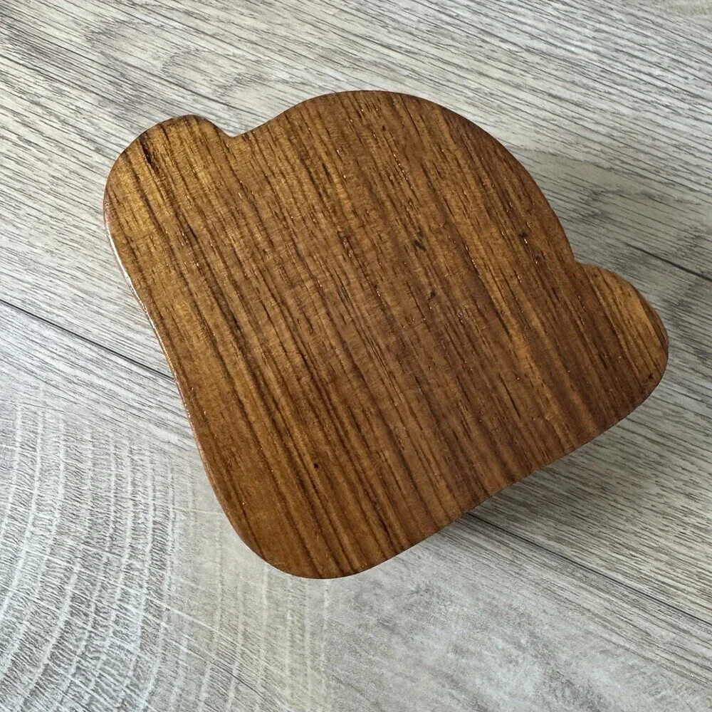VTG Handcrafted Wooden Monkey Puzzle Trinket Box Teacher Gift Unique